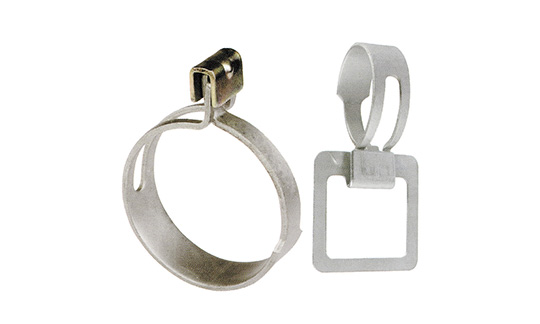 預(yù)張開(kāi)鋼帶式彈性卡箍